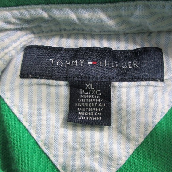 Tommy Hilfiger Men's Polo Short Sleeve Extra Large Green - Picture 3 of 4